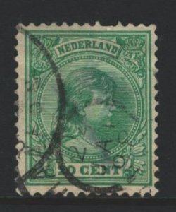 Netherlands Sc#46a Used - thin