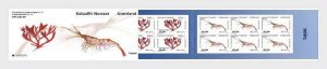 Greenland 2024 Europa CEPT Undewater flora and fauna booklet MNH