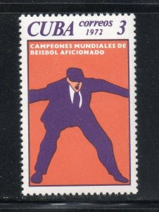 CUBA Sc# 1756  WORLD BASEBALL CHAMPIONSHIPS  1972  MNH mint