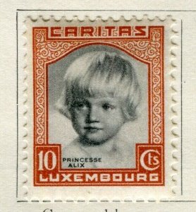 LUXEMBOURG; 1931 early Charity Stamp issue mint hinged 10c. value