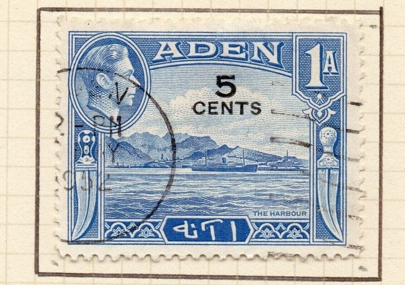 Aden 1951 Early Issue Fine Used 5c. Surcharged NW-157925