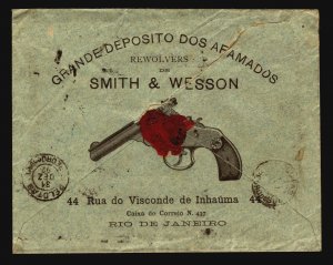 Brazil SC# 105 on Smith & Wesson Cacheted Cover - Z19413