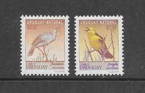 BIRDS - URUGUAY #1482,1484  MNH