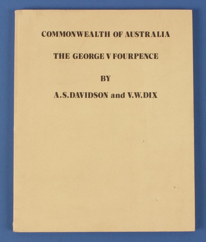 AUSTRALIA : KGV Fourpence by Davidson & Wix.