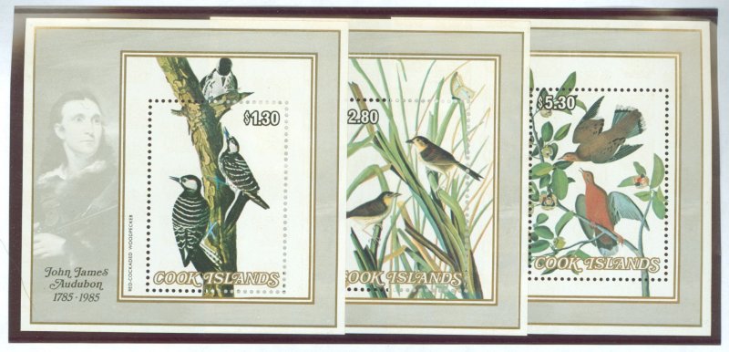 Cook Islands #855-857 Mint (NH) Souvenir Sheet