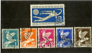 SWITZERLAND 210-15 USED SCV $27.60 BIN $13.75 BIRDS