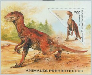 C0438 - Western SAHARA OCCIDENTAL - 1997, Miniature Sheet: Dinosaurs, Prehistory