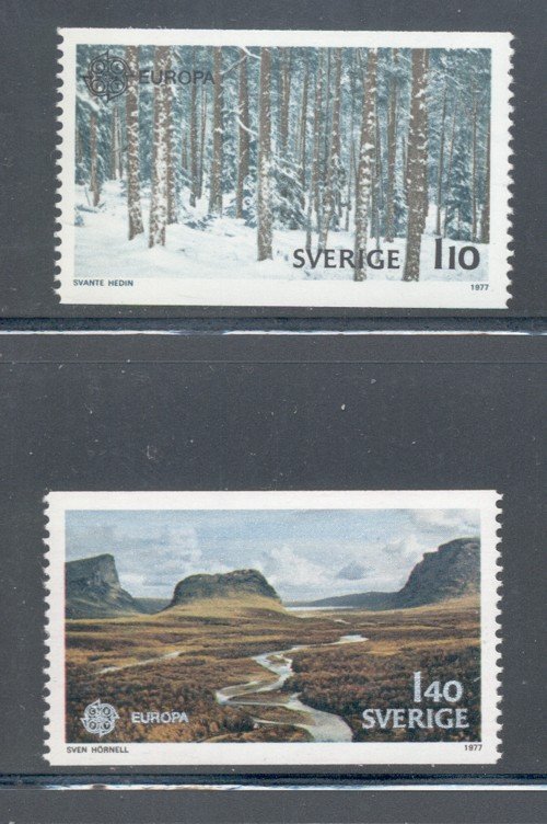 Sweden Sc 1210-11 1977 Europa stamp set mint NH