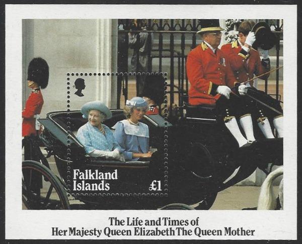 Falkland Islands #424 MNH Queen Mother Souvenir Sheet