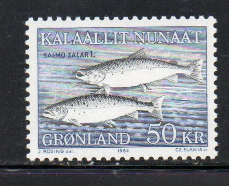 Greenland 141 1983 50kr salmon stamp mint NH