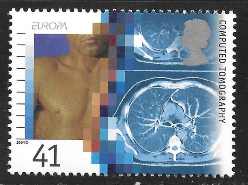 Great Britain #1580 41p Europa - Medical Discoveries-CT MNH