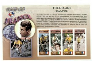 Guyana - 2003 - Tour De France - Sheet Of 4 Stamps - Scott #3766 - MNH