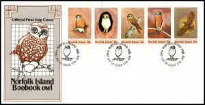 Norfolk Island 343 Owls U/A FDC