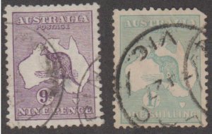 Australia Scott #9-10 Stamp - Used Set