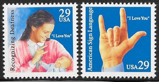 US 2783-2784 MNH - Sign Language