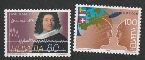 SWITZERLAND #939-40 MINT NEVER HINGED COMPLETE EUROPA