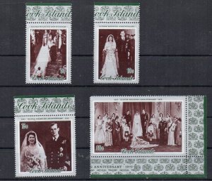 COOK ISLANDS - 1972 - QUEEN ELIZABETH - SILVER WEDDING -