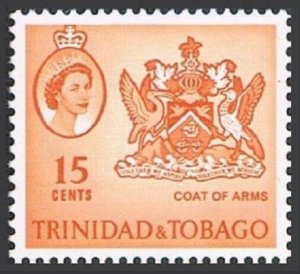 Trinidad & Tobago 116, MNH. Michel 180. QE II. Arms of Independent State, 1964.