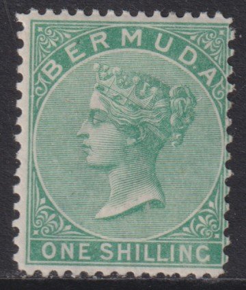 1894 Bermuda QV Queen Victoria 1/ Wmk 1 14x12½ MM-MHH Sc# 9 CV $20.00 Stk #1