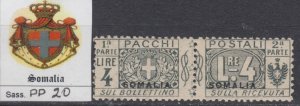 ITALY SOMALIA Pacchi n.20  cv 1200$ MNH**