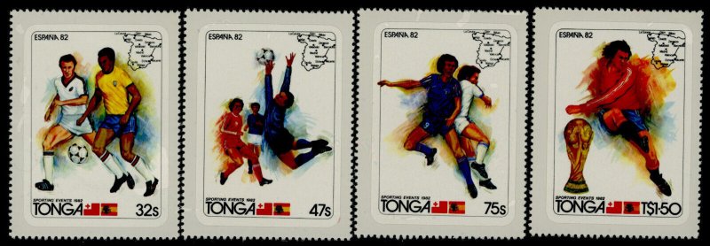 Tonga 509-12 MNH World Cup Soccer