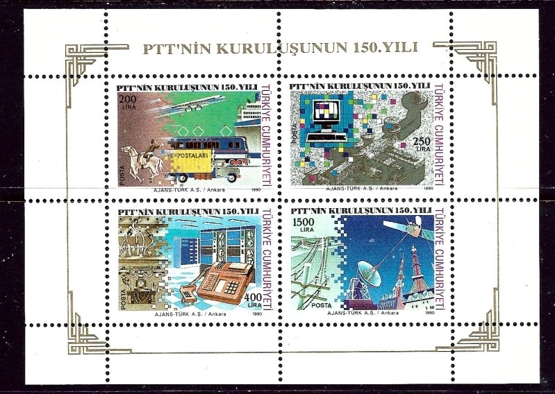 Turkey 2494a MNH 1990 Communications (ap5415)