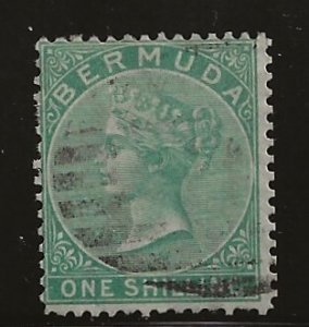 Bermuda 6 1874  1 sh  fine used