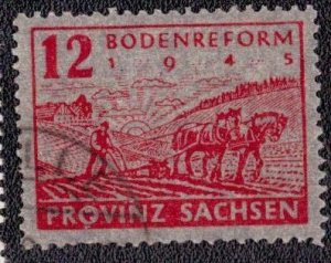 Germany DDR Russian Occupation Saxony 1945 -  13N16 Used