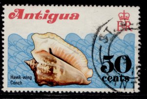 ANTIGUA QEII SG322, 1972 50c shells, FINE USED.