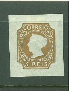 PORTUGAL #1 OFFICIAL REPRINT HUGE MARGINS OG HINGED A BEAUTY