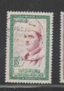 MOROCCO #3 1956 15fr SULTAN MOHAMMED V F-VF USED c