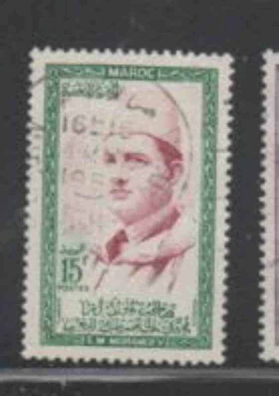 MOROCCO #3 1956 15fr SULTAN MOHAMMED V F-VF USED c