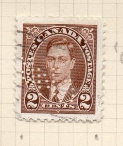 Canada 1939 Early Issue Fine Used 2c. Hole Punched NW-217666