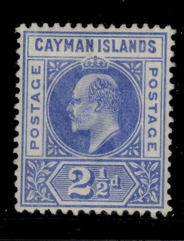 CAYMAN ISLANDS EDVII SG5, 2½d bright-blue, LH MINT. Cat £11. 