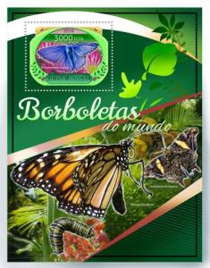 GUINE BISSAU 2016 SHEET BUTTERFLIES PAPILLONS MARIPOSAS BORBOLETAS gb16806b