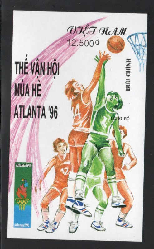 Viet Nam Scott 2619 MNH** Imperforate Olympic Basketball souvenir sheet