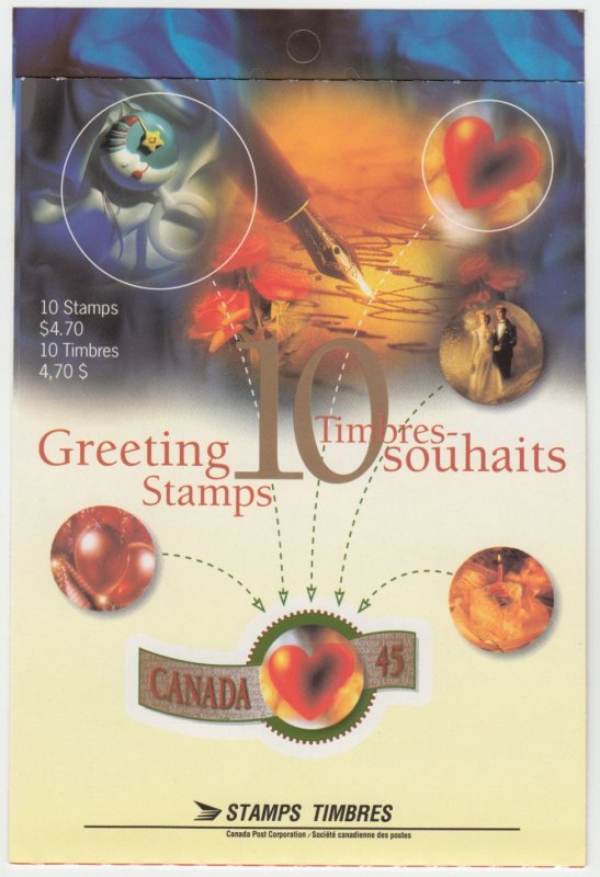 Canada -  #BK190b Greetings Booklet (Open Cover) - MNH