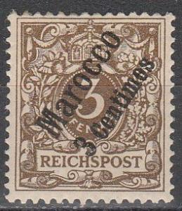 Germany Morocco #1  F-VF Unused  CV $3.25  (A5066)