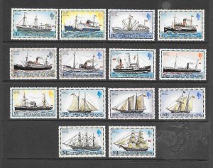 FALKLAND ISLANDS-CLEARANCE #260-74 SHIPS  MNH