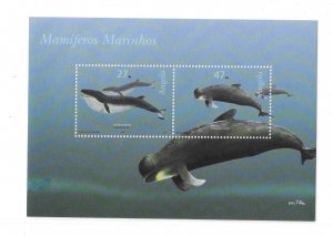 Angola 2003 Whales Marine Life S/S Sc 1251 MNH C10