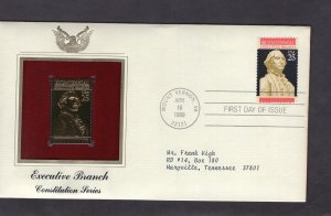 2414 Executive Branch, FDC PCS Gold Replica addressed