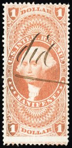 US Stamps # R72c Revenue Used Fresh Scott Value $40.00