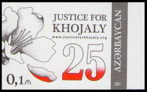 2017 Azerbaijan 1188KL 25th anniversary of the Khojaly tragedy (edition 200)