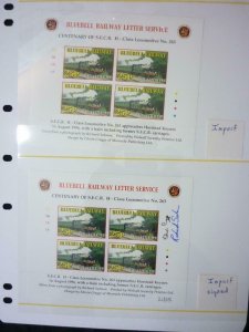 COLLECTION OF RAILWAY STAMPS