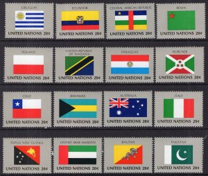 UN New York 425-440 Flags MNH VF