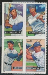 United States #4083a Mint (NH) Multiple (Baseball)