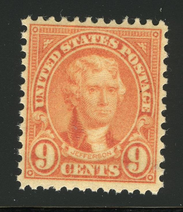 United States Scott #641 9¢ Jefferson MNH Original Gum Stamp