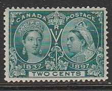 1897 Canada - Sc 52 - MH F - 1 single - Diamond Jubilee