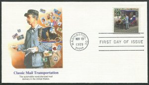 United States 1989 Classic Mail Transportation FDC (523)