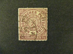 Germany-No German Conf #1b used red lilac a22.4 3143